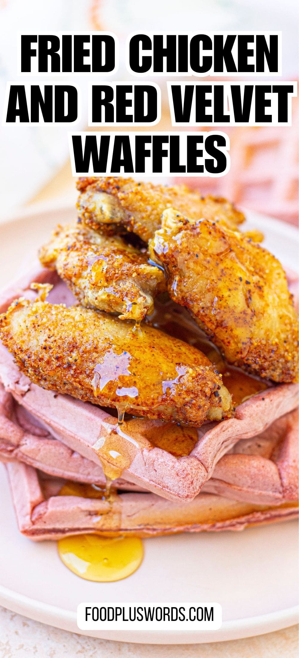 Red Velvet Waffles and Chicken Recipe