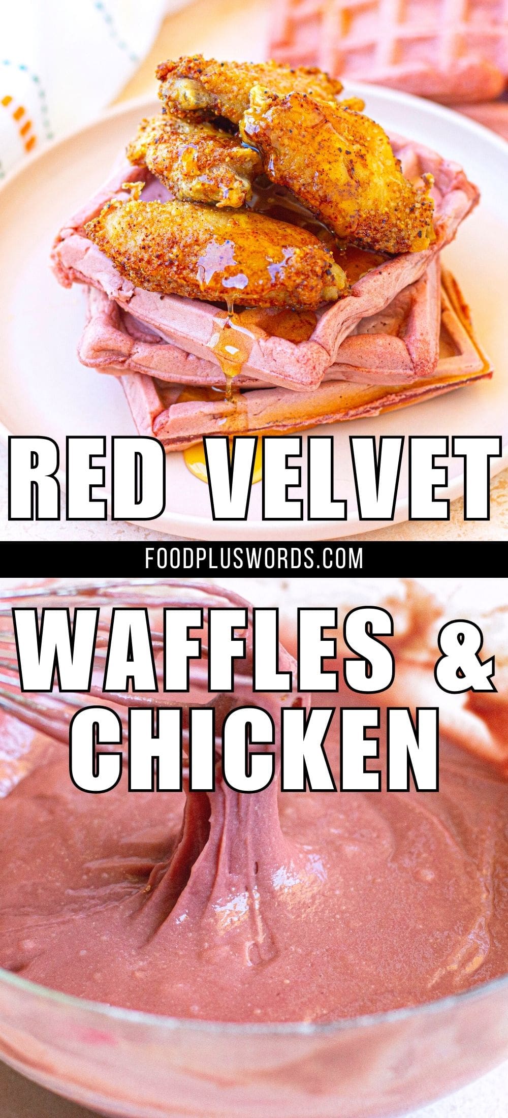 Red Velvet Waffles and Chicken Recipe