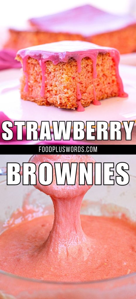 Strawberry brownies 6