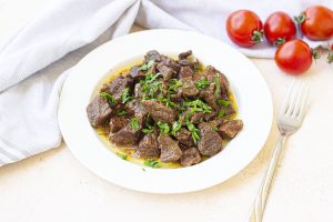 step 10 instant pot garlic butter steak bites