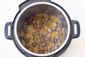 step 7 instant pot garlic butter steak bites