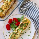 baked salmon with mayo and cheese