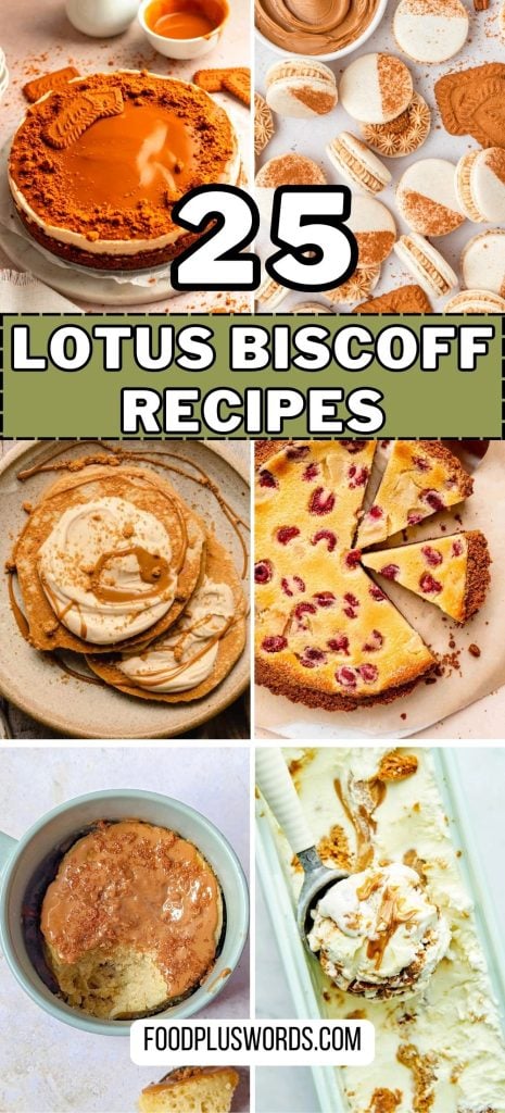 25 Biscoff recipe ideas featuring lotus biscotti.
