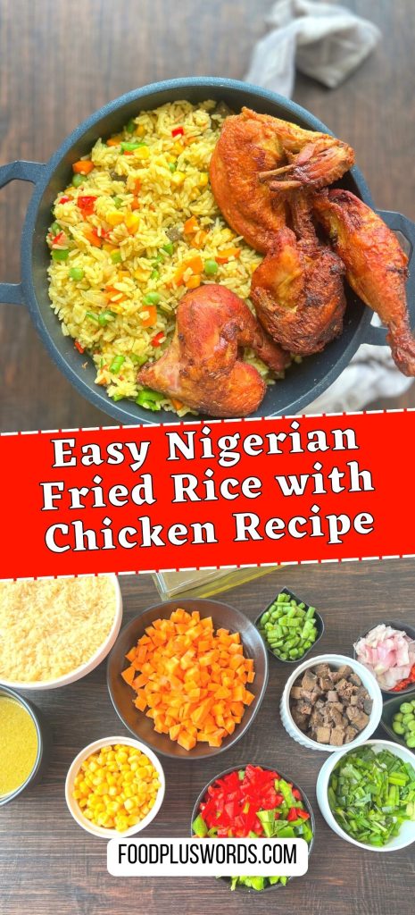 Easy Nigerian fried rice recipe.