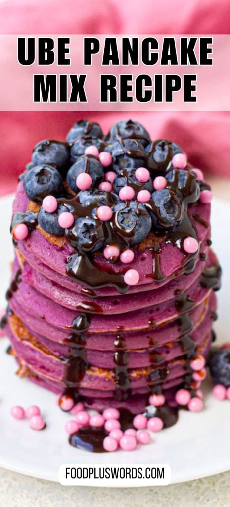 Purple pancake mix recipe.