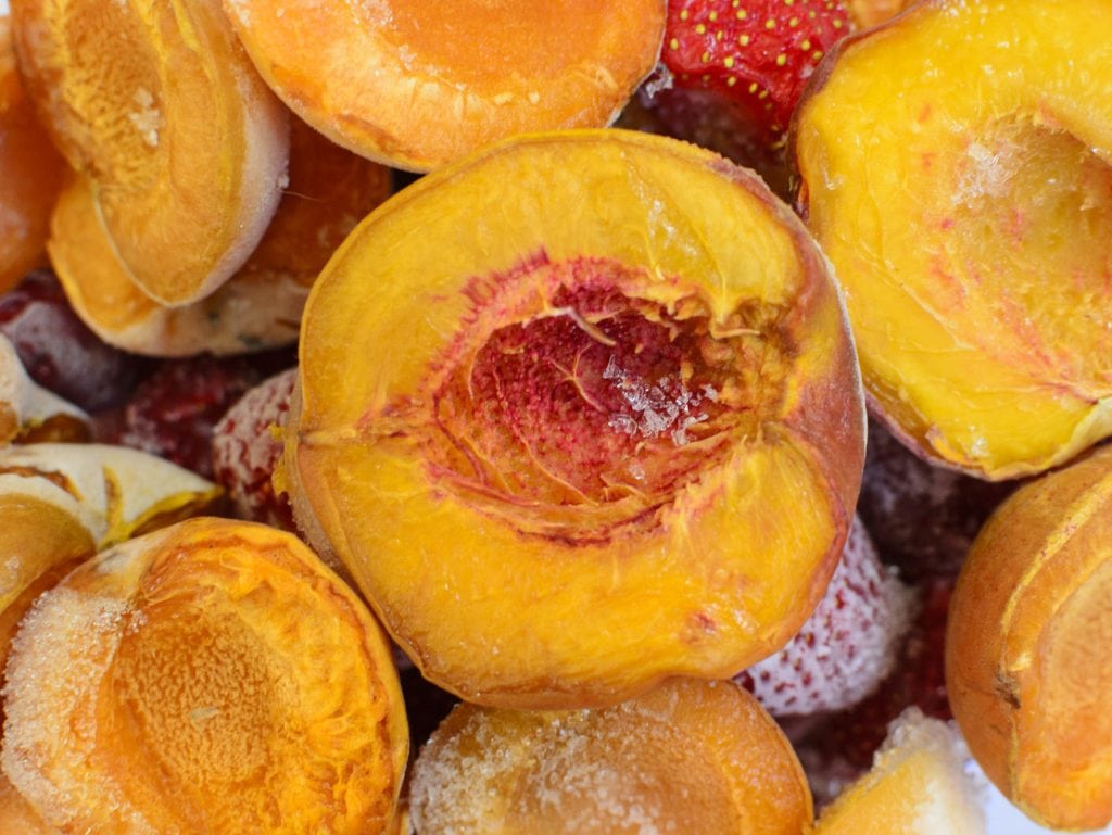 freeze dried peaches