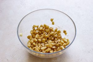 step 1b apple crumble cheesecake topping