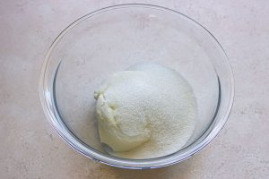 step 2 apple crumble cheesecake