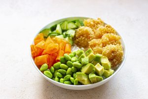 step 2b shrimp sushi bowl