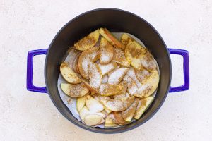 step 3 dutch oven apple cobbler