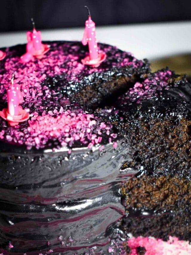 Spooky Moist Black Velvet Cake Story