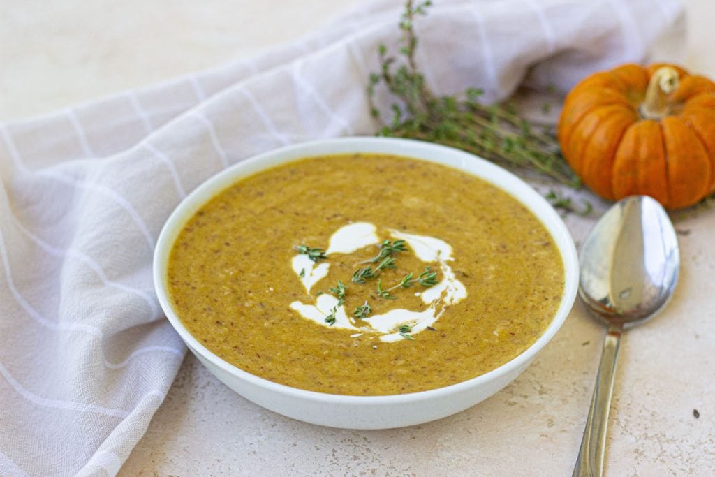 Receta de sopa de calabaza con especias