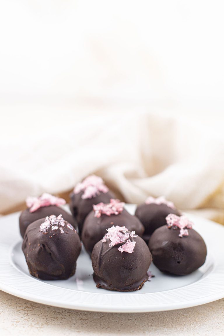 chocolate covered pumpkin balls