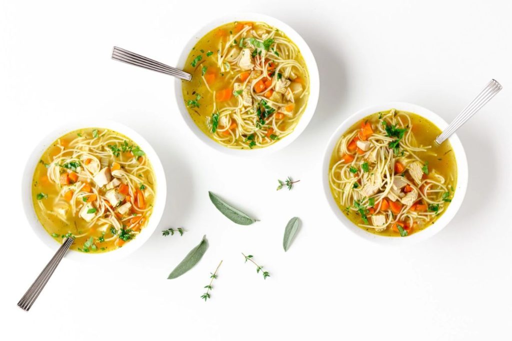 INSTANT POT TURKEY SOUP BY MAPLE AND MANGO