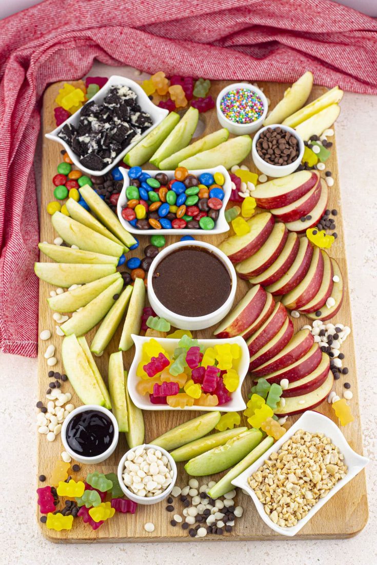 Perfect Caramel Apple Charcuterie Board For Fall