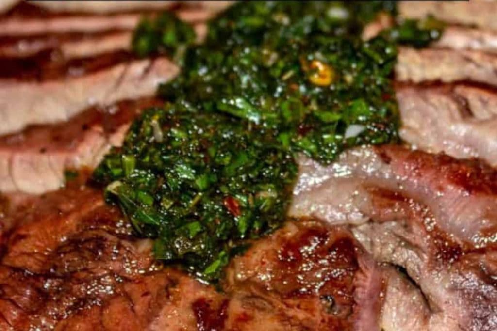 SMOKED FLANK STEAK WITH CHIMICHURRI BY SMOKED MEAT SUNDAY