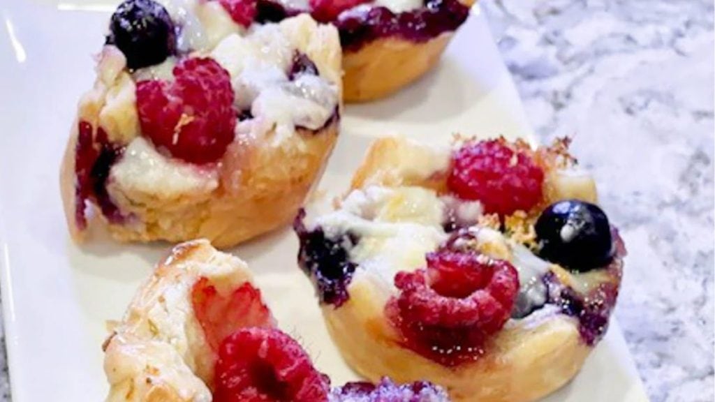 BLUEBERRY PUFF PASTRY TARTS BY THE TASTY TRAVELERS