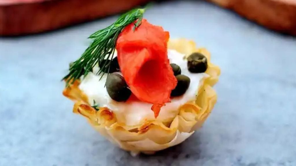 SMOKED SALMON PHYLLO APPETIZERS BY GRACEFUL DAME