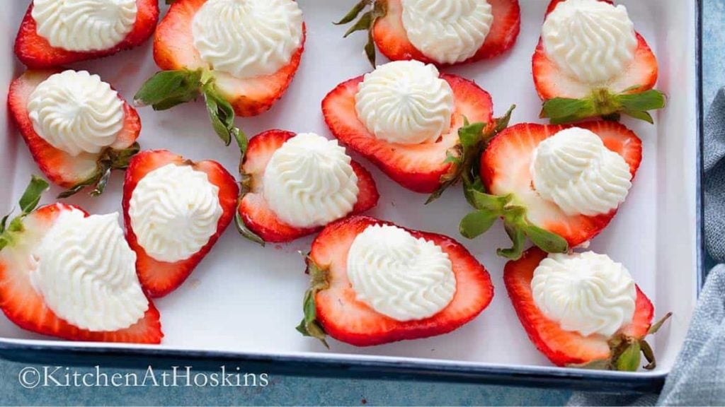 STRAWBERRY AND CREAM BITES BY KITCHEN AT HOSKINS