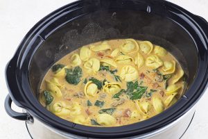 crockpot tortellini soup with cream cheese