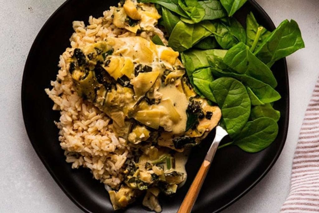 ONE POT SPINACH ARTICHOKE CHICKEN BY LIFE AS A STRAWBERRY