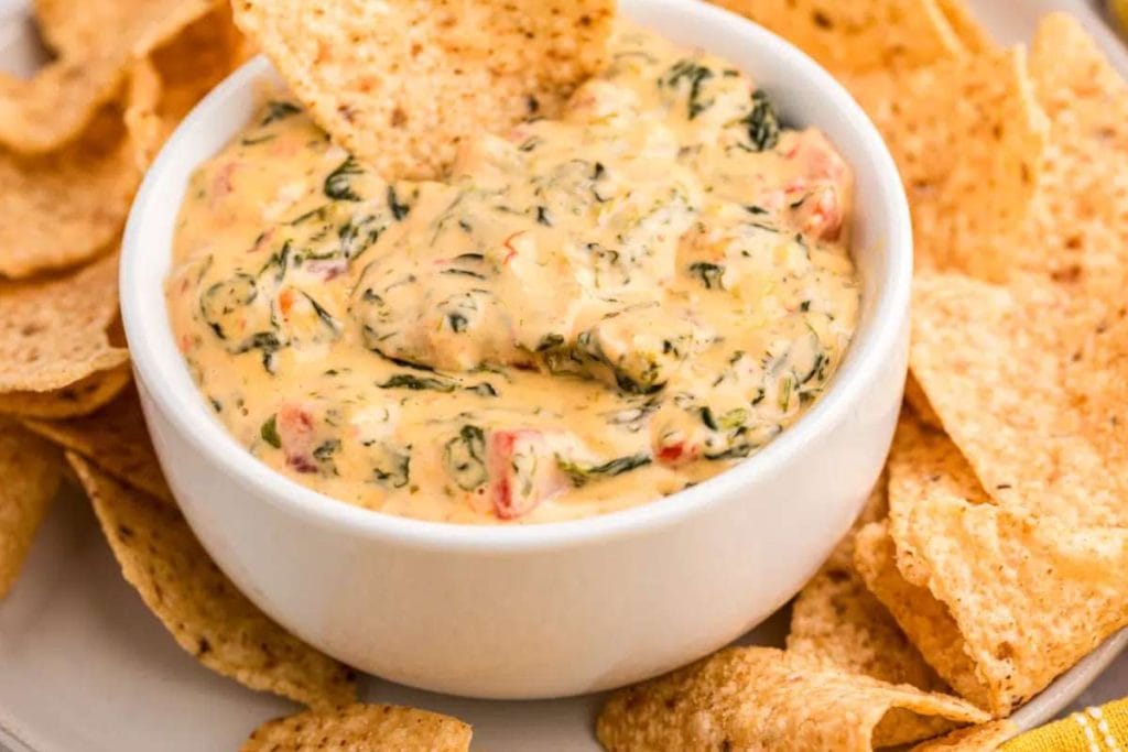 SLOW COOKER QUESO SPINACH Dip BY THE MAGICAL SLOW COOKER