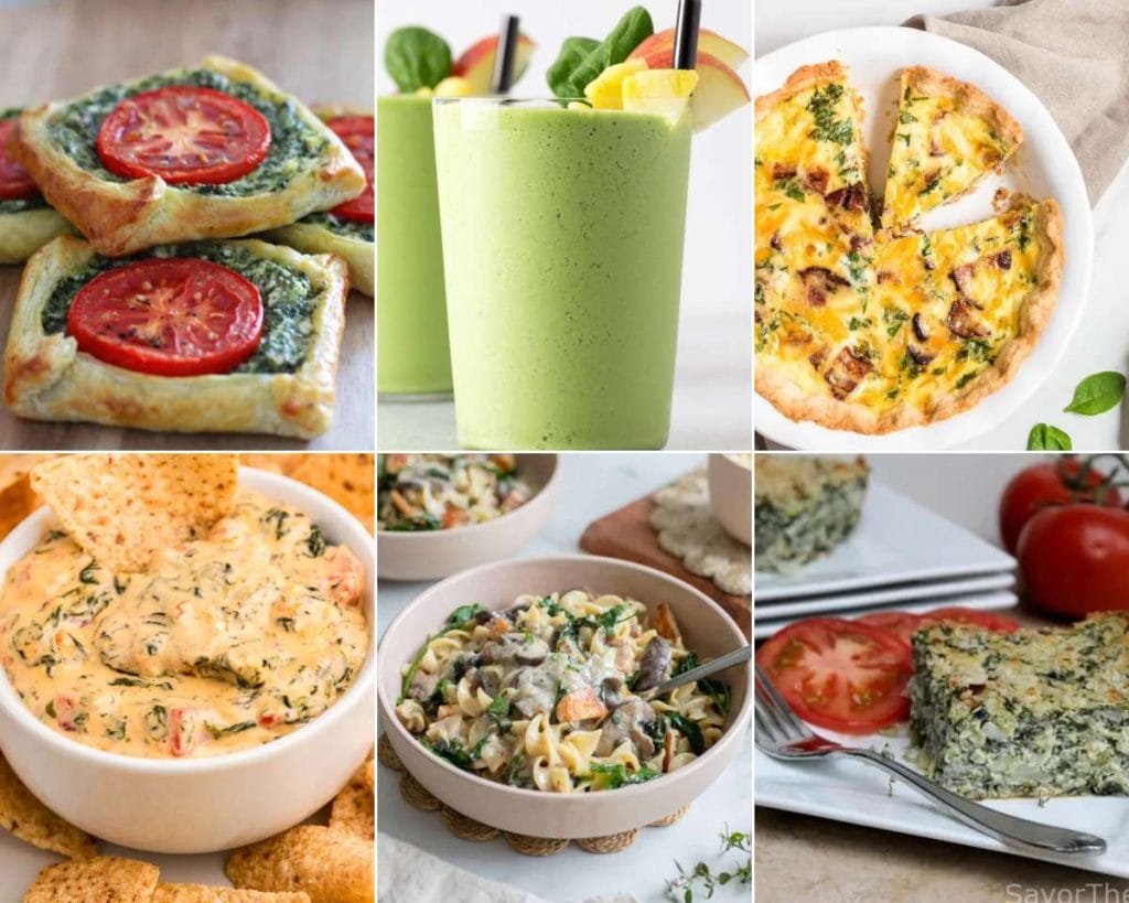 SPINACH RECIPES BY FOOD PLUS WORDS