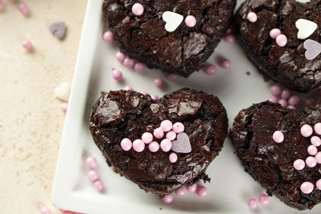 What To Serve With Valentine Heart Brownies