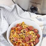 crockpot hoppin john with sausage