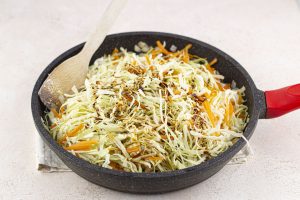 step 4b chicken egg roll in a bowl