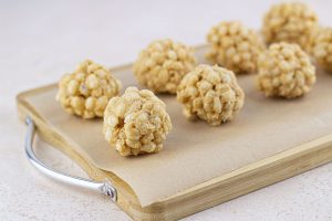 step 5 peanut butter balls with rice krispies