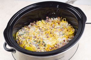 step 5b crockpot scalloped potatoes and ham