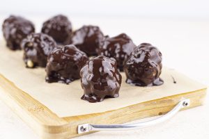 step 8b peanut butter balls with rice krispies