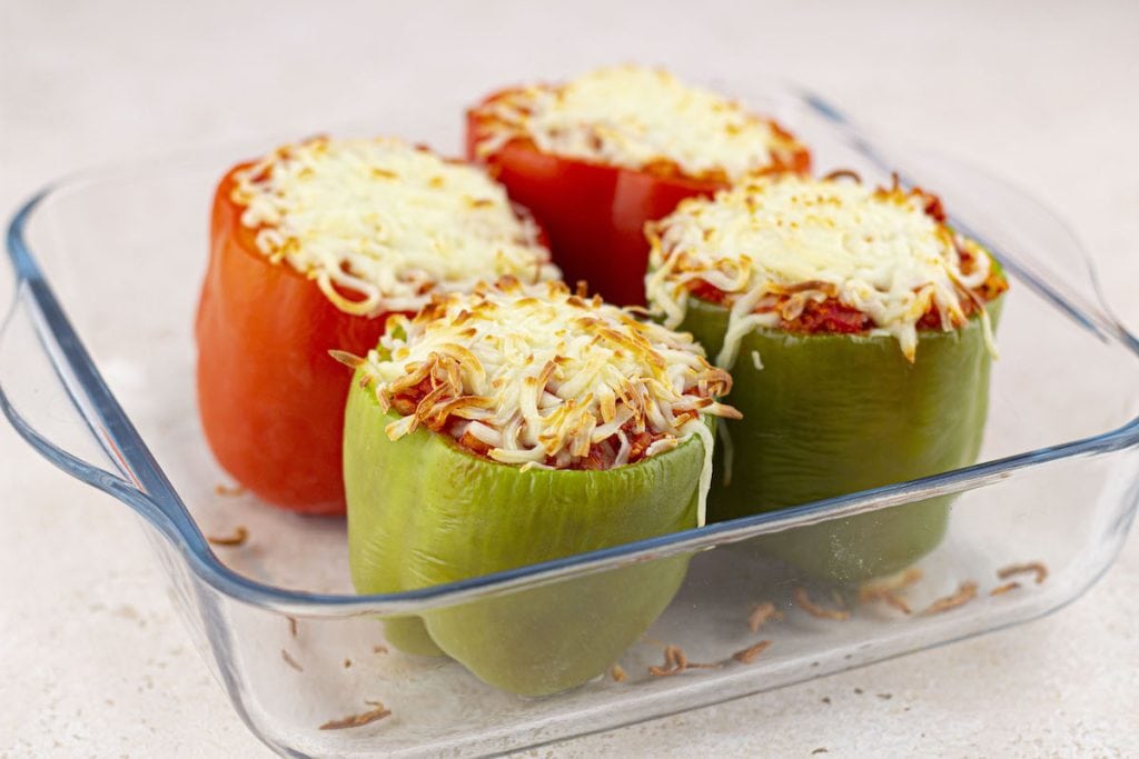 stuffed bell peppers with ground turkey and rice