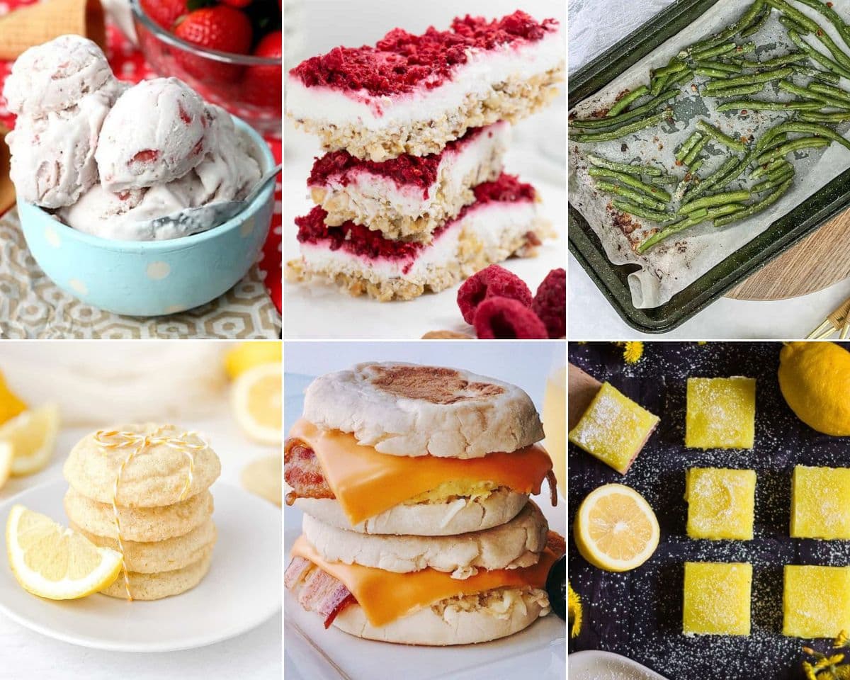 In celebration of National Frozen Food Day, enjoy a collage of lemon desserts.