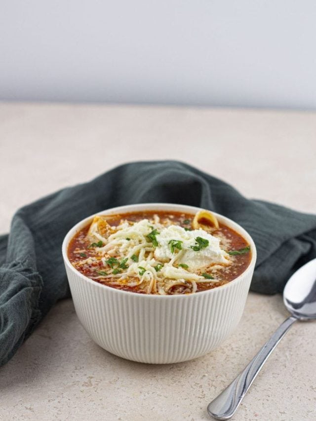 Savor the Flavorful Layers of Stovetop Lasagna Soup - Food Plus Words