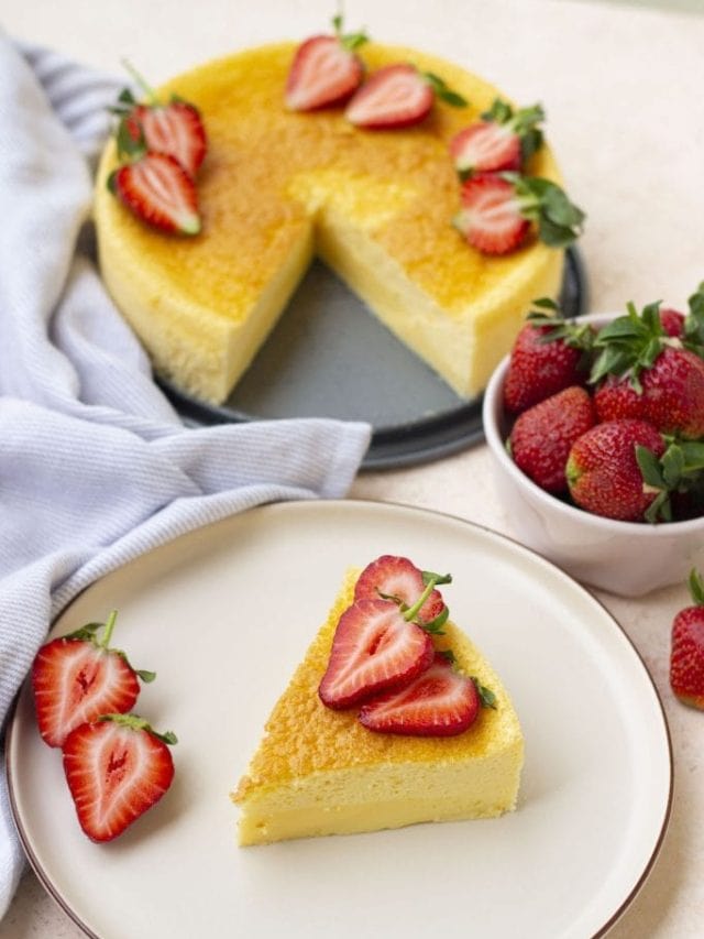 Light and Airy Japanese Cheesecake from TikTok