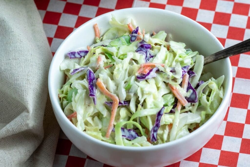 5 Minute Easy Coleslaw by Kitchen Gone Rogue
