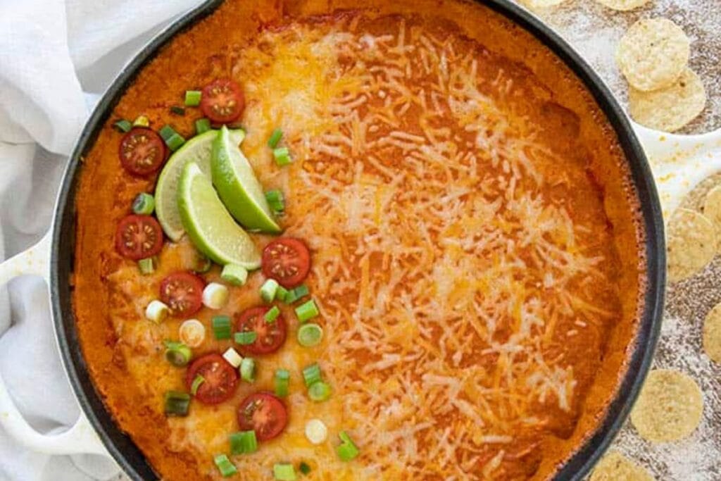 Chicken Enchilada Dip by The Salty Marshmallow
