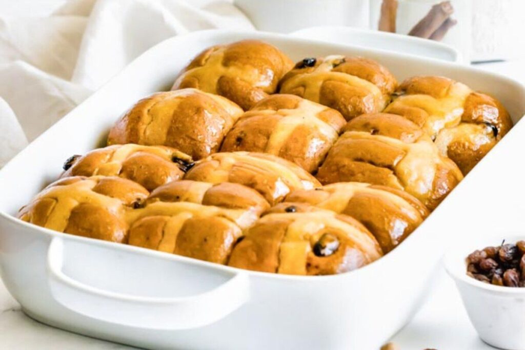 Easy Healthy Hot Cross Bun by Happy Food Healthy Life