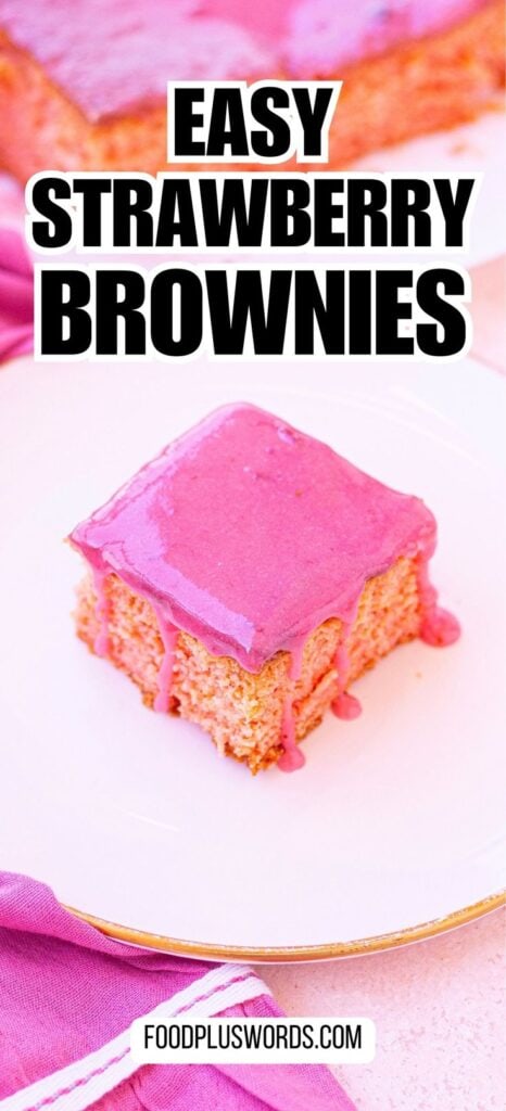 Easy Strawberry Brownies