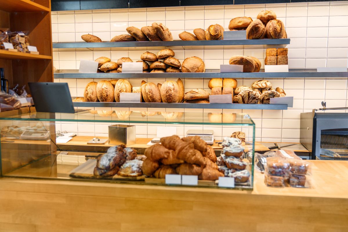 Fresh bakery items in storeKoldo studio