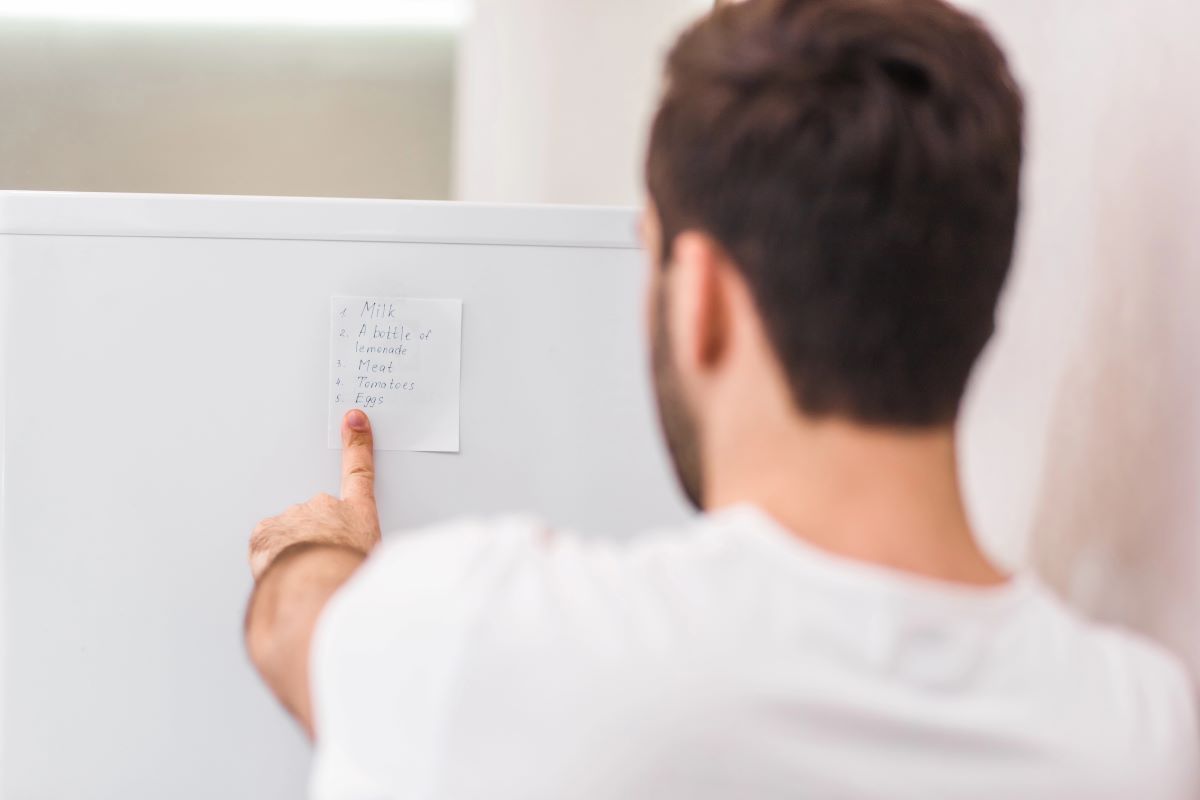 Grocery list on the fridgeAndrew282