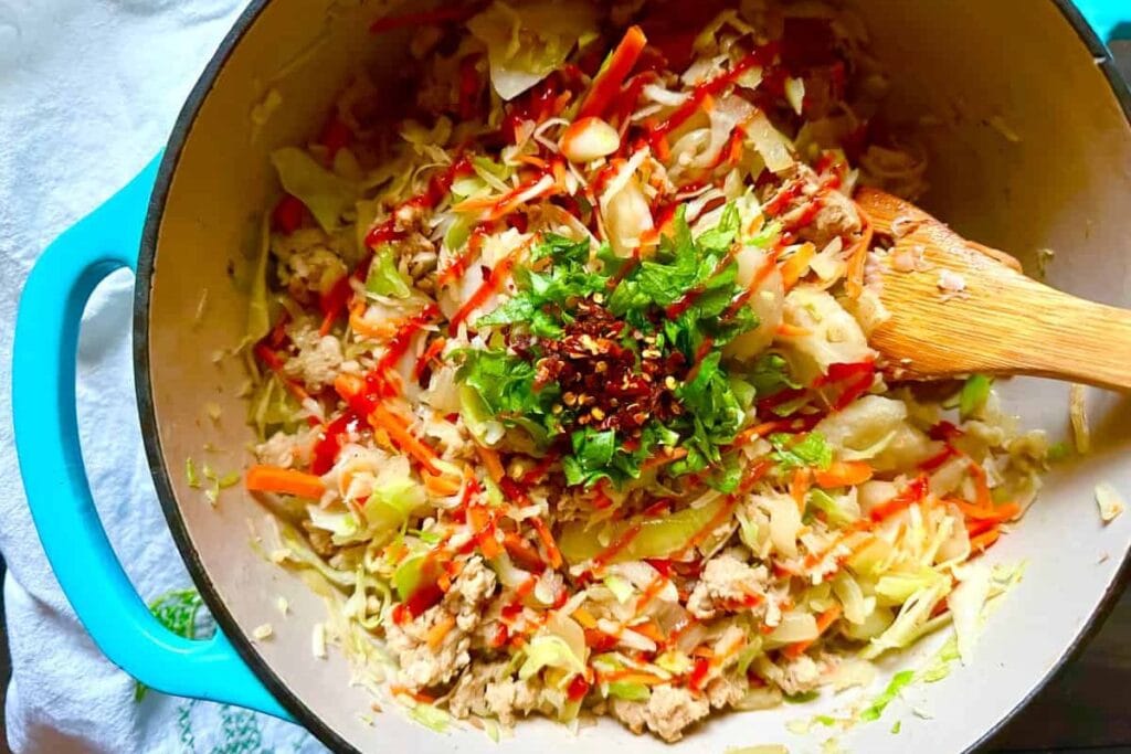 Inside Out Egg Rolls by The Clean Happy Life