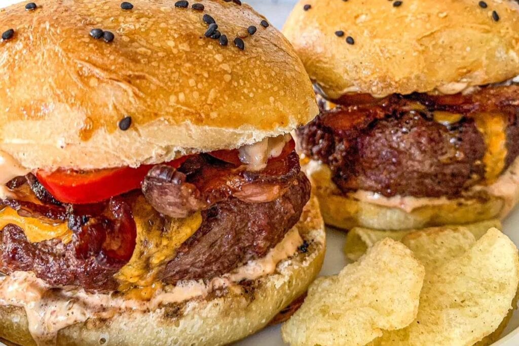 Juicy Traeger Smoked Burgers by Simple and Fraiche