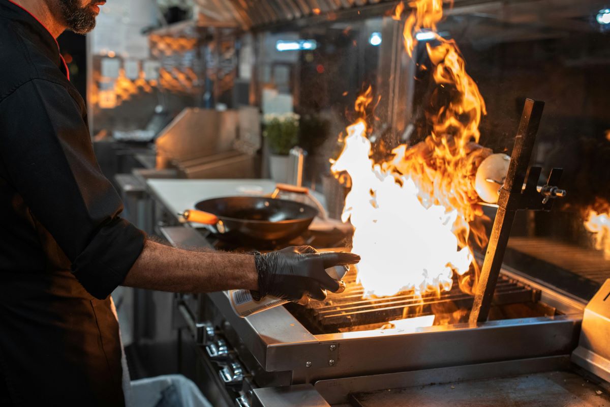 Open kitchen restaurant pexels rdne Stock project