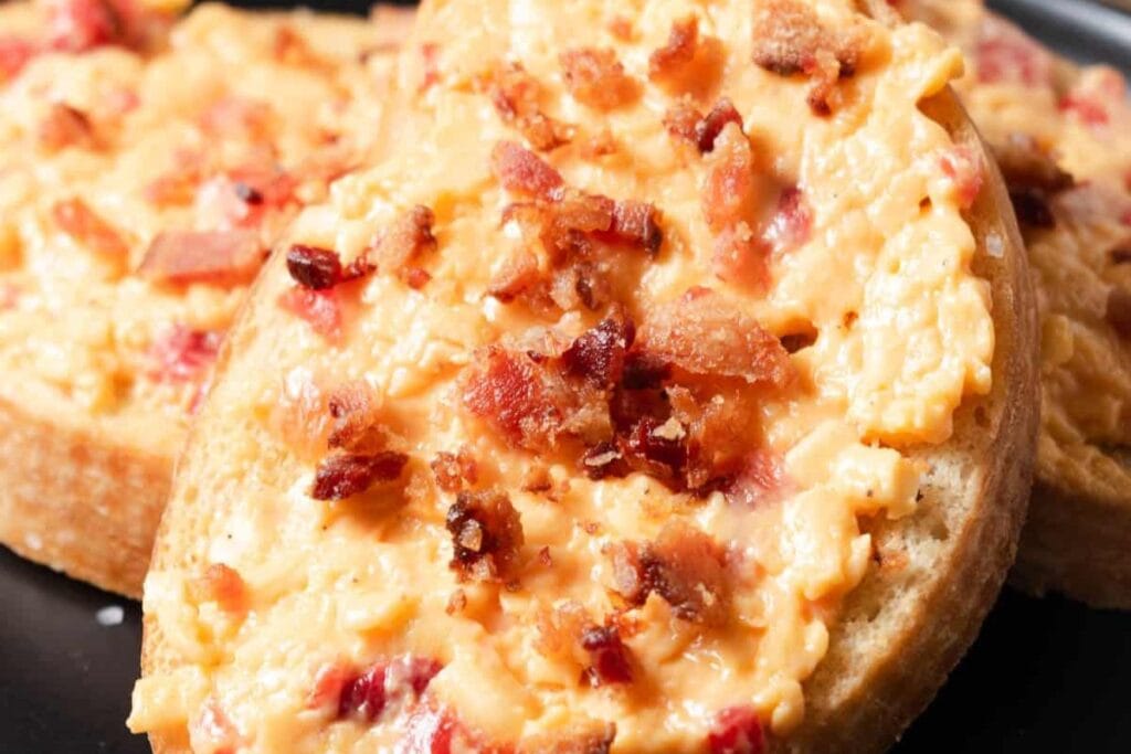 Pimento Cheese Crostini with Bacon by Mandi of the Mountains