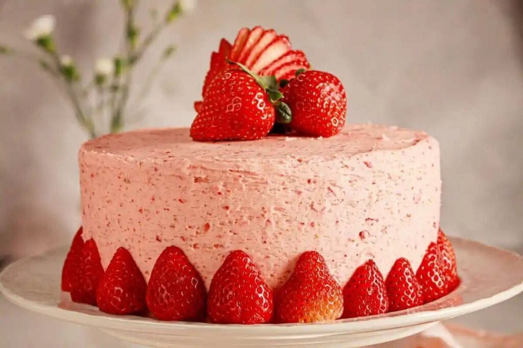 Strawberry Cream Cake by Marias Mixing Bowl