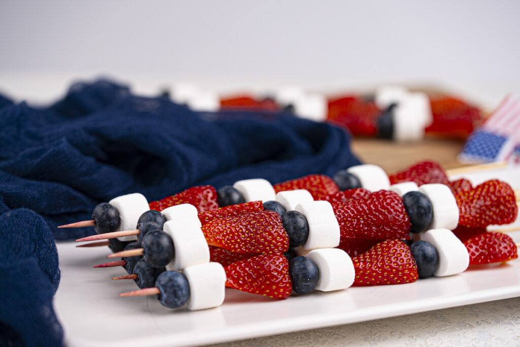 4th of July Fruit Kabobs Hero