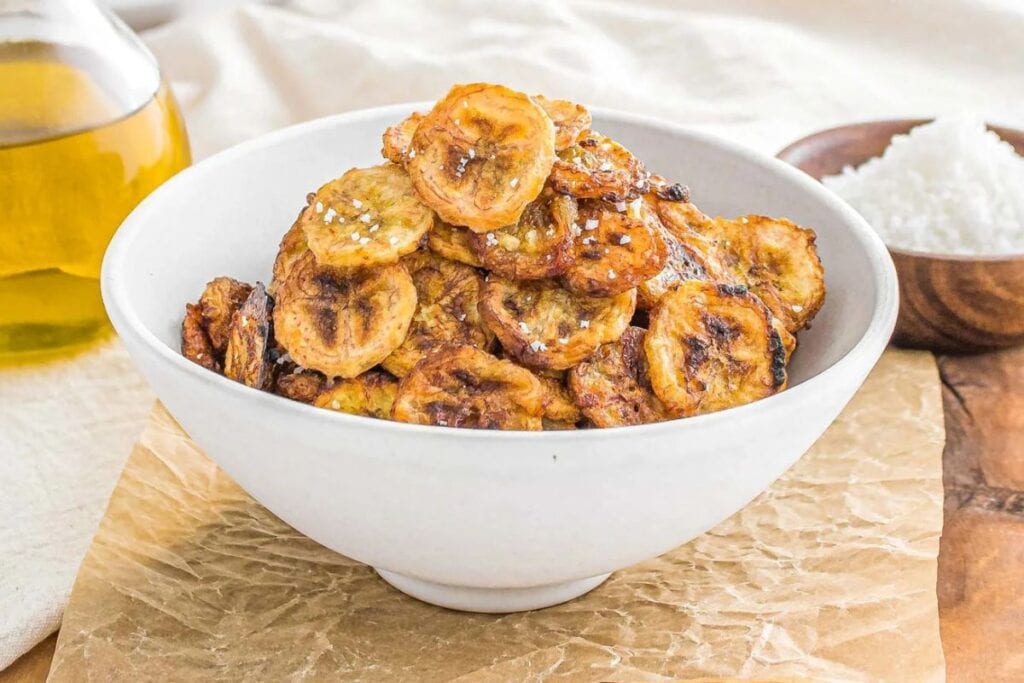 Air Fryer Banana Chips by Trop Rockin